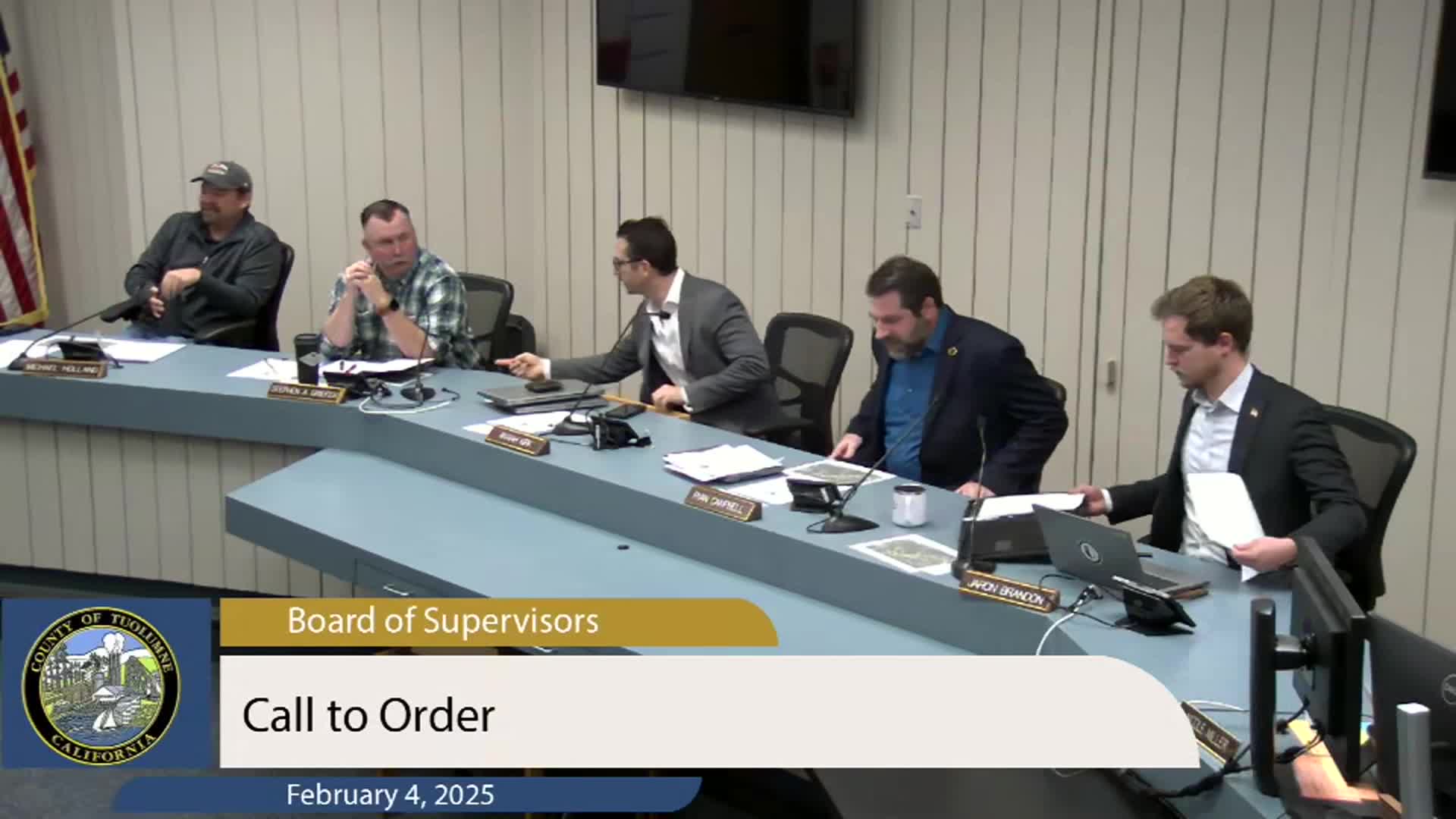 Thumbnail image for Tuolumne County Board of Supervisors - LIVE