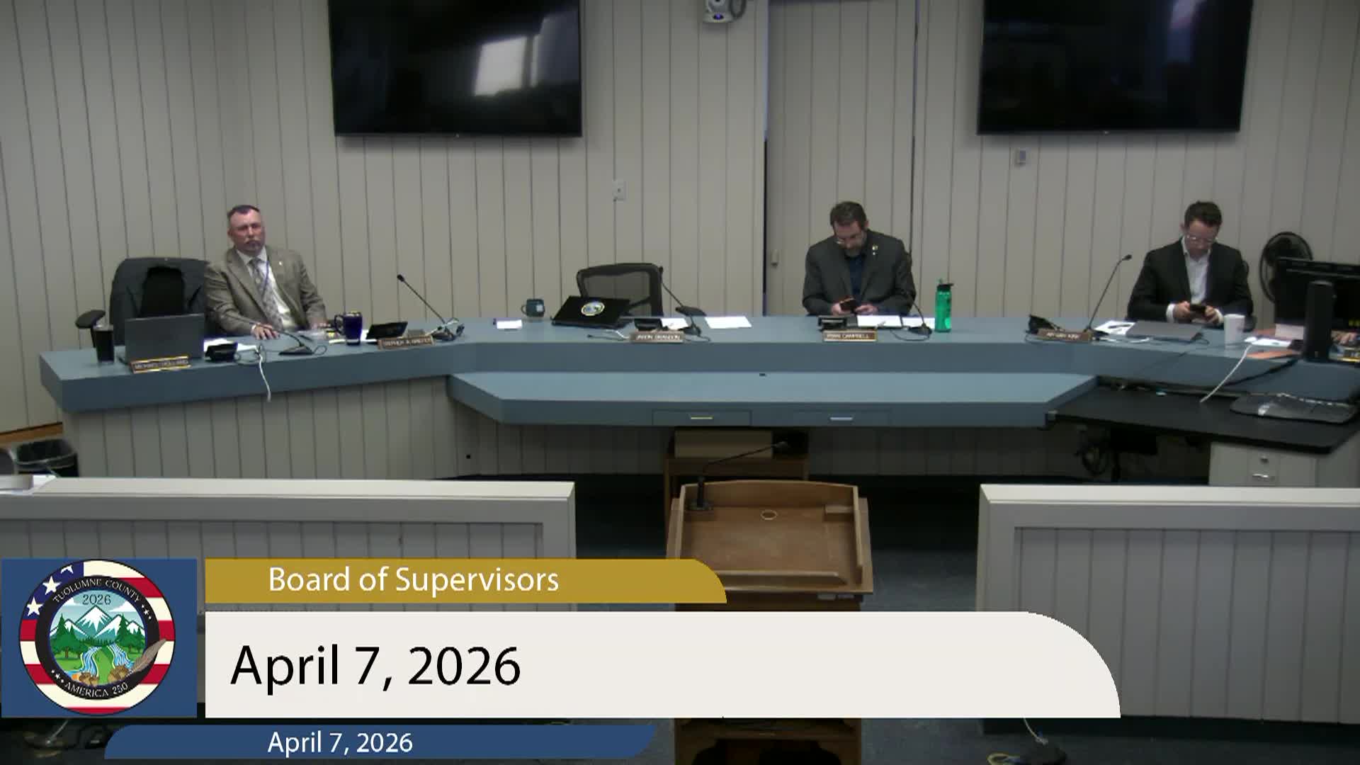 Tuolumne County Board of Supervisors - LIVE