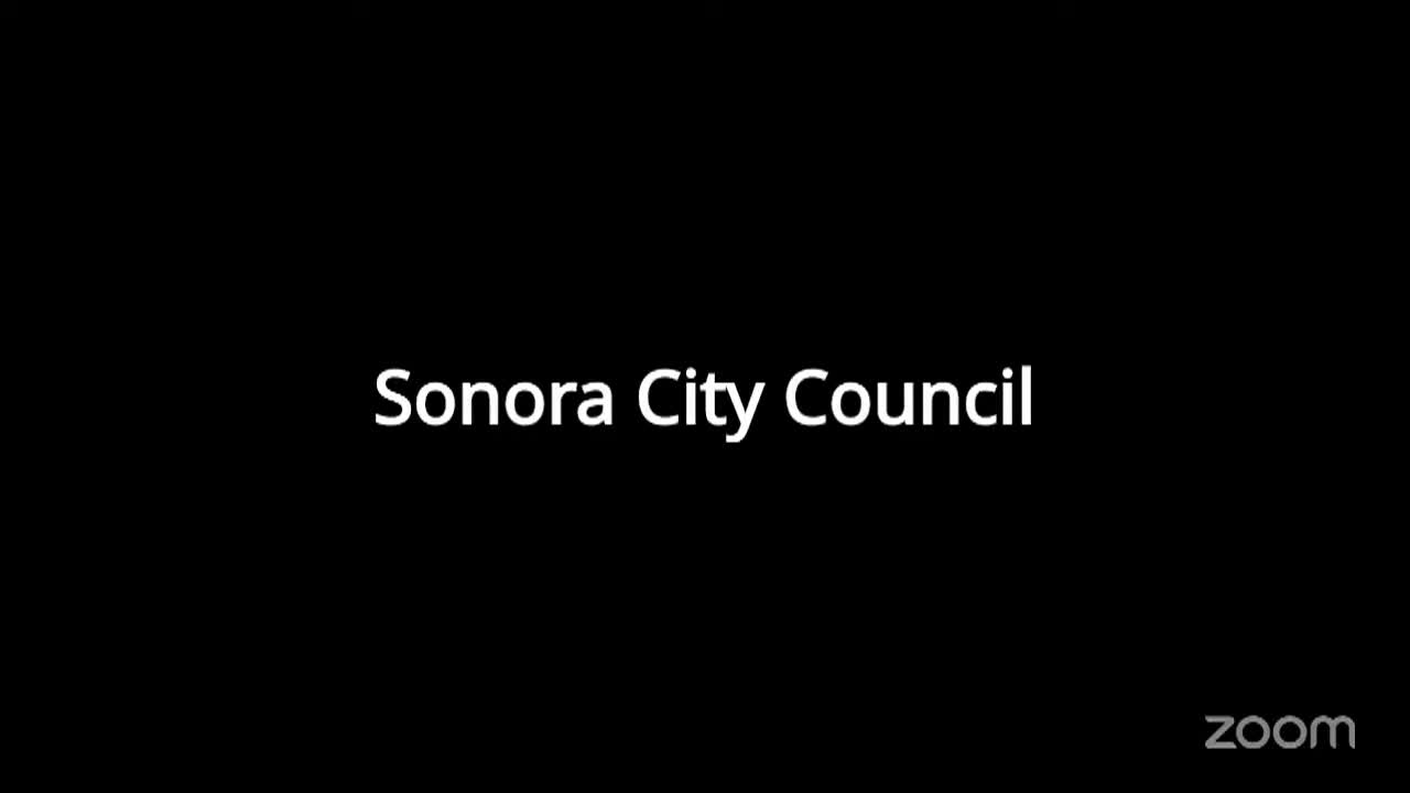 Sonora City Council - April 6, 2026