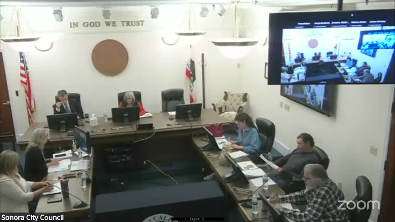 Sonora City Council - April 6, 2026