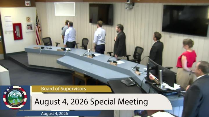 Thumbnail image for Tuolumne County Board of Supervisors - August 4, 2026 (special)