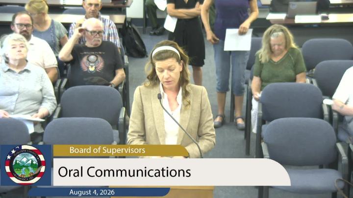 Thumbnail image for Tuolumne County Board of Supervisors - August 4, 2026