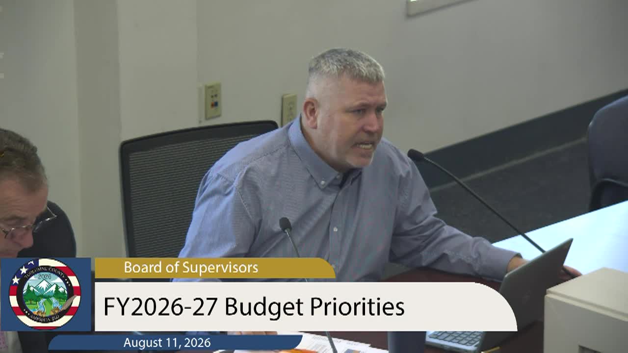 Thumbnail image for Tuolumne County Board of Supervisors - August 11, 2026