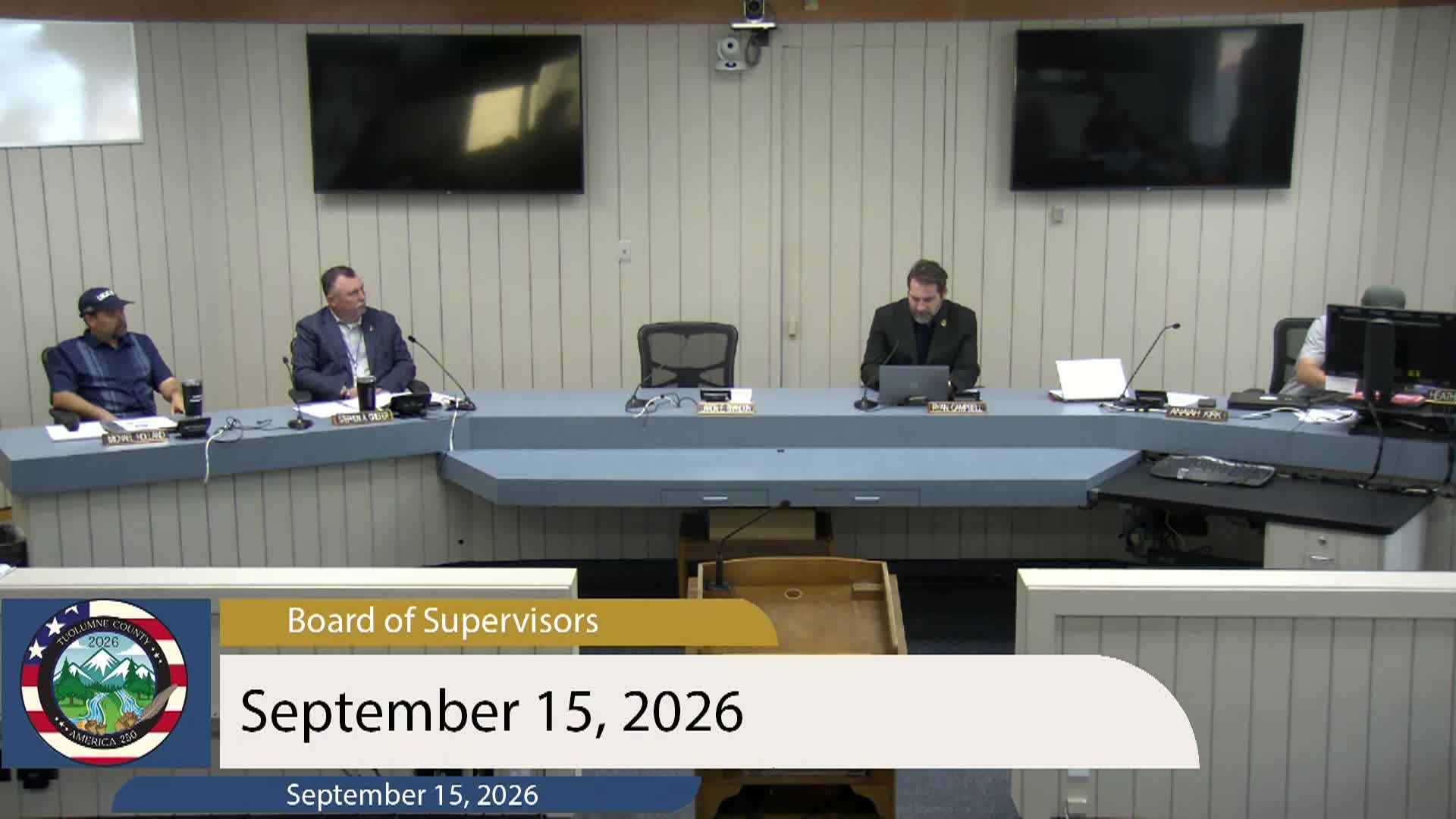Thumbnail image for Tuolumne County Board of Supervisors - LIVE