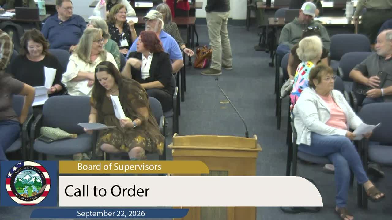 Thumbnail image for Board of Supervisors Meeting - September 22, 2026