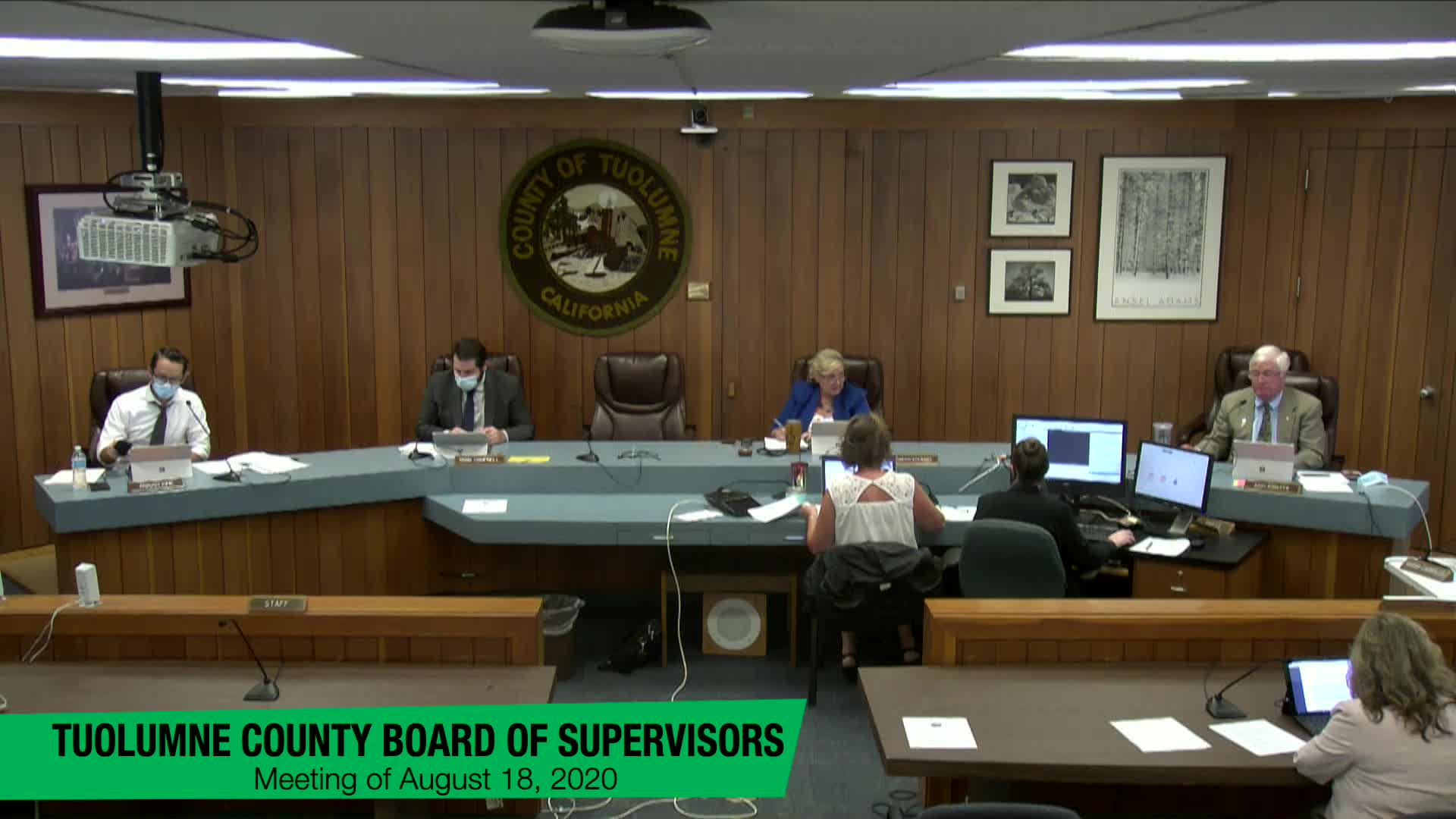 Tuolumne County Board of Supervisors - August 18, 2020