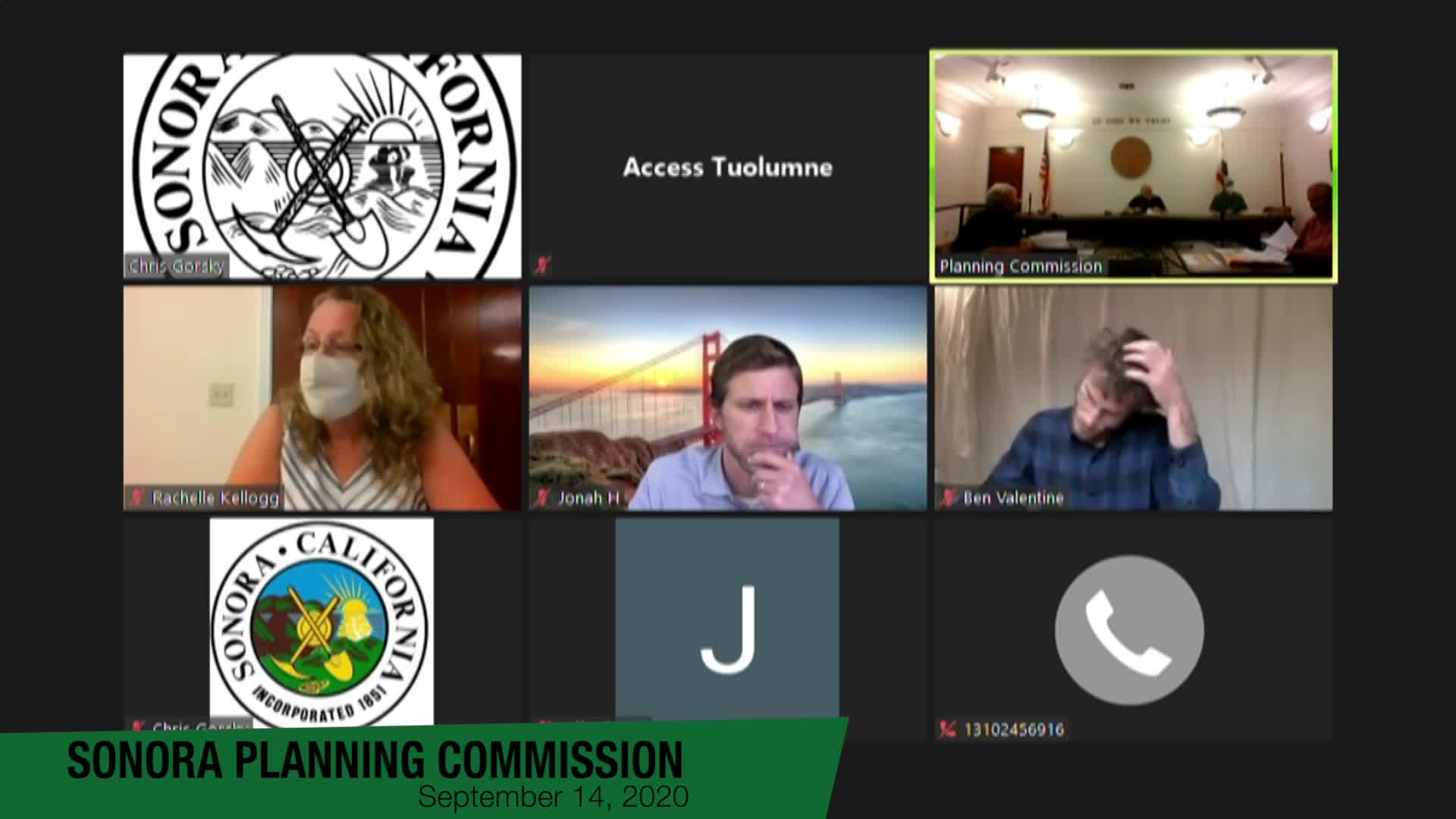 Sonora Planning Commission - September 14, 2020
