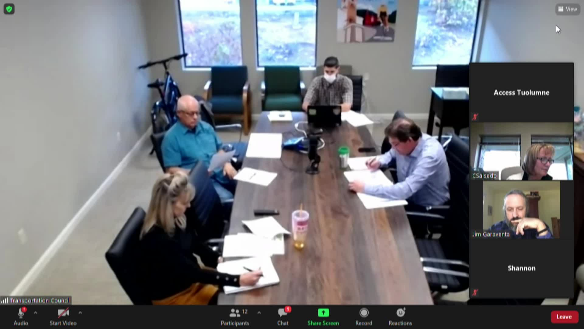 Tuolumne County Transportation Council - November 12, 2020