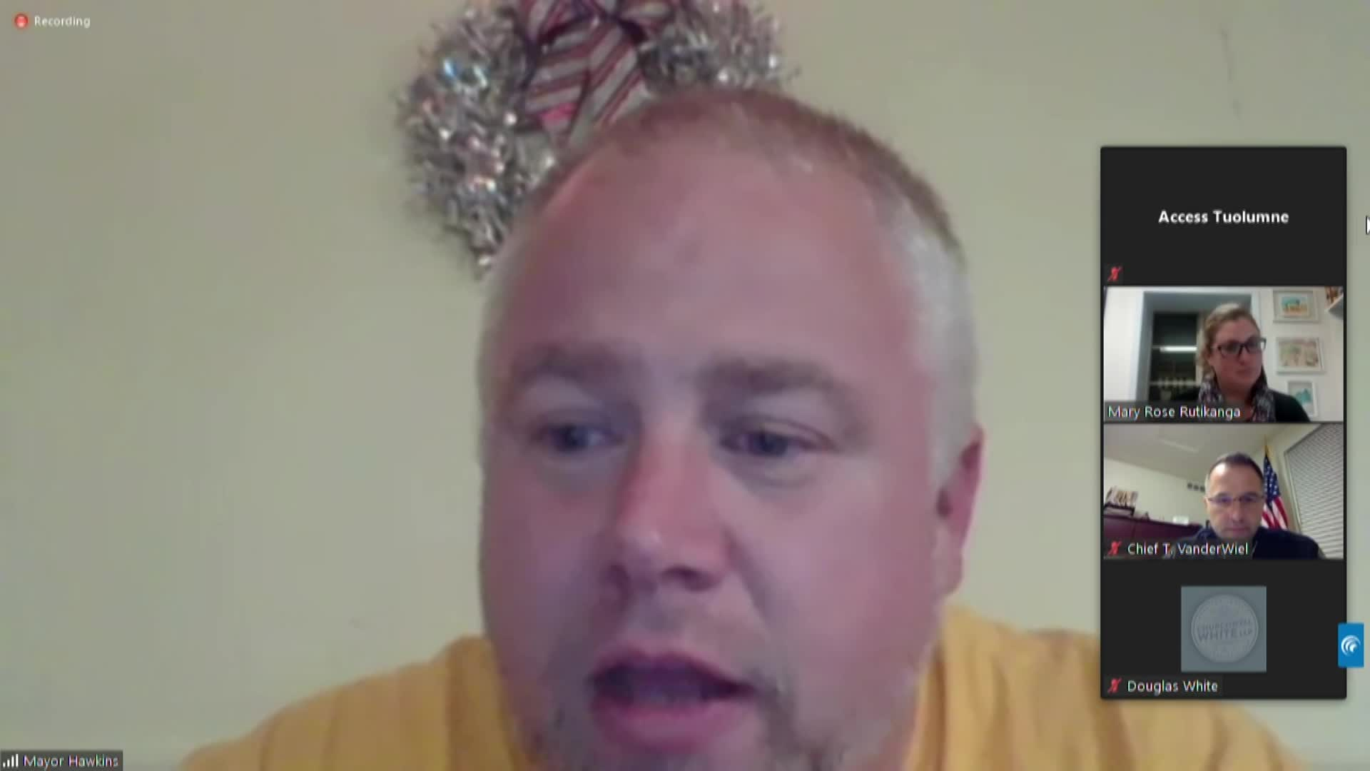 Sonora City Council - December 7, 2020