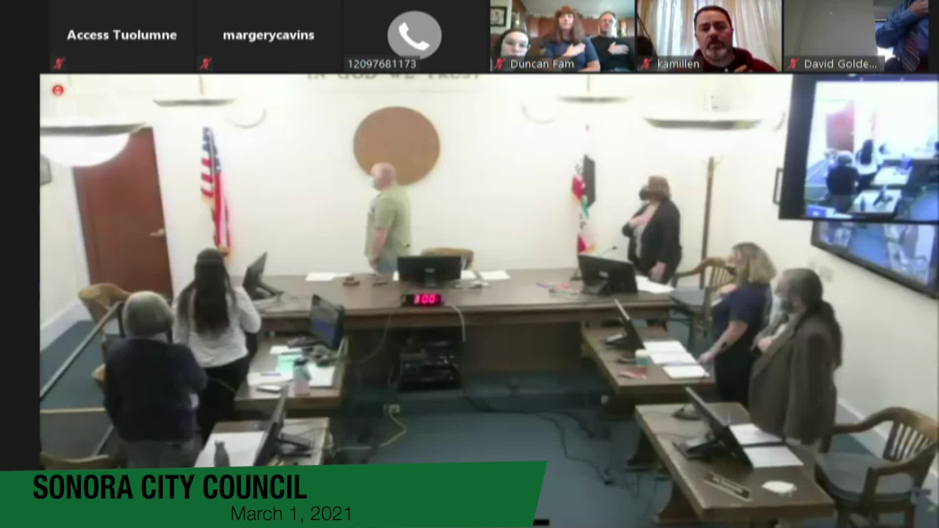 Sonora City Council - March 1, 2021